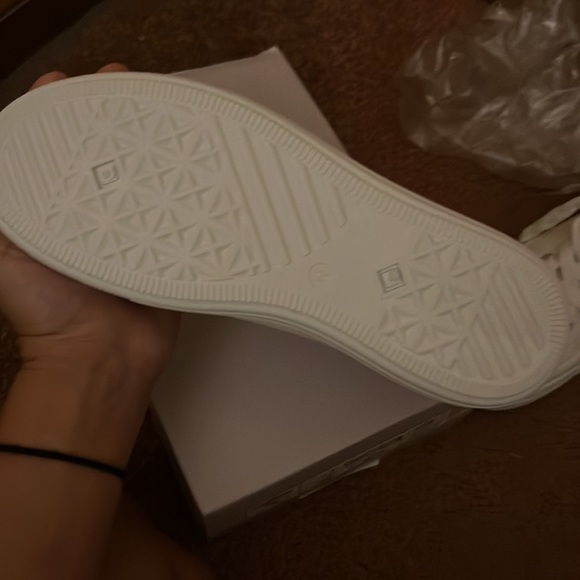 NWT in box White High Top Sneakers - Picture 3 of 7